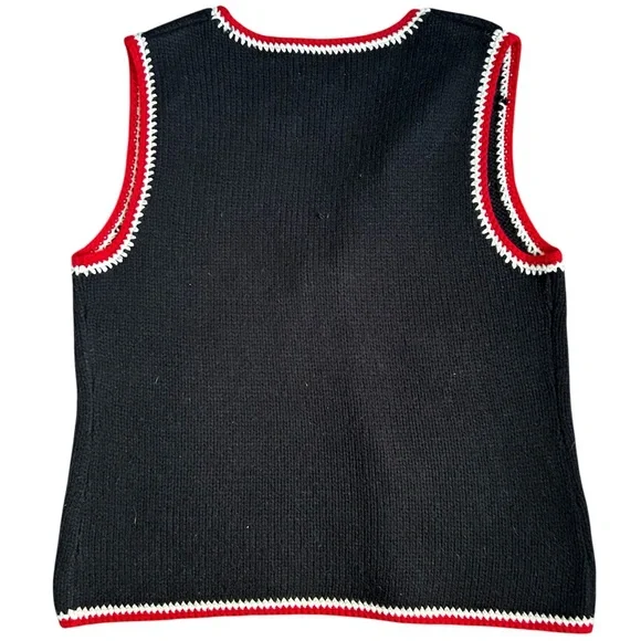 Christopher & Banks Hand Crochet Vintage Snowflake Vest size XL - Picture 8 of 8